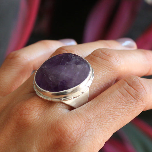 Anillo amatista