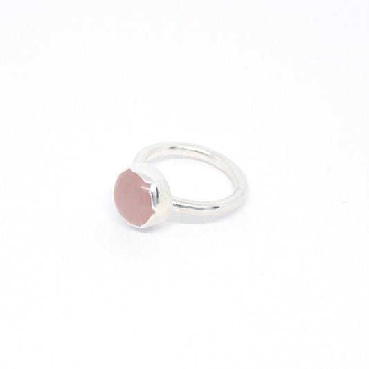 Anillo cuarzo rosa